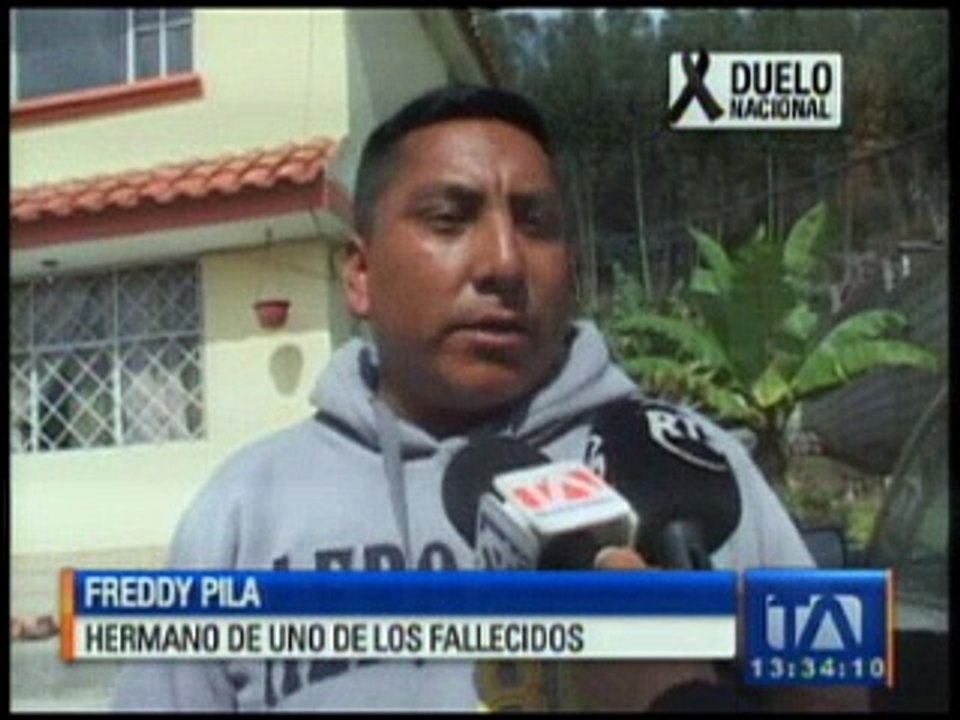 Los cuerpos de los tres militares fallecidos serán trasladados a Cotopaxi