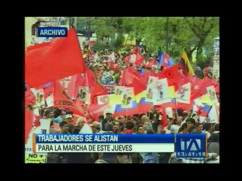 Ultiman detalles para marcha de los trabajadores