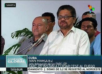 FARC instan a gobierno de Santos a cuidar el acuerdo de cese al fuego