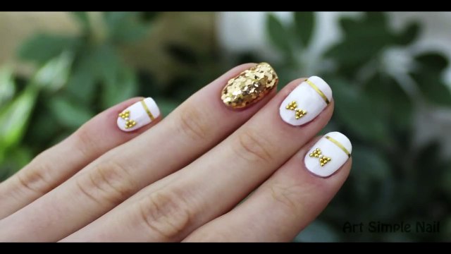 Маникюр на коротких ногтях Бантики - Bow Design on Short Nails