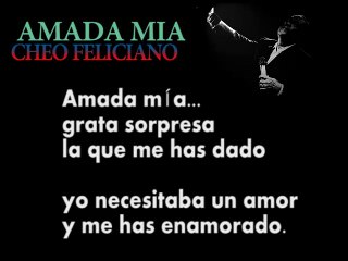 Cheo Feliciano - Amada Mia - BOLEROS EN SALSA2