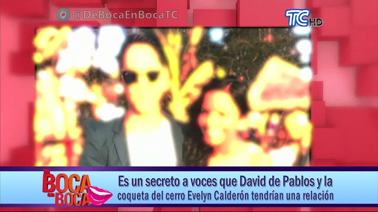 Es un secreto a voces que David de Pablos y la coqueta del cerro Evelyn Calderón tendrían una relación