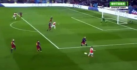 Mohamed Elneny Goal - Barcelona 1 - 1 Arsenal - 16-03-2016