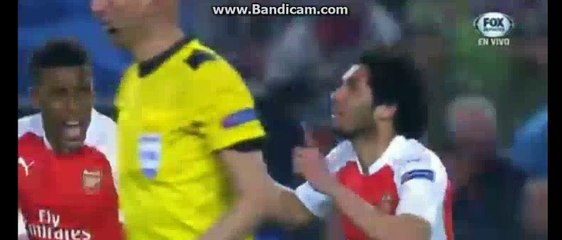 1-1 Mohamed Elneny Goal HD - Barcelona 1-1 Arsenal 16-03-2016