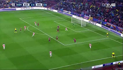 Mohamed Elneny Goal HD - Barcelona 1-1 Arsenal - 16-03-2016