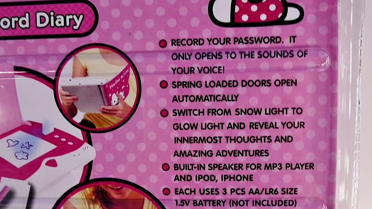 Hello Kitty Password Diary Electronic Childrens Journal HelloKitty Contraseña Diario Toy