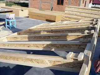 Wood frame construction 2 story level house