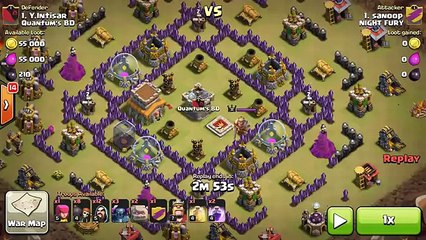 TH8 Clan War Gowipe With level 1 PEKKA - 3 Stars
