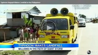 ABC News -Philippine Typhoon Weakens After Landfall -World news Today