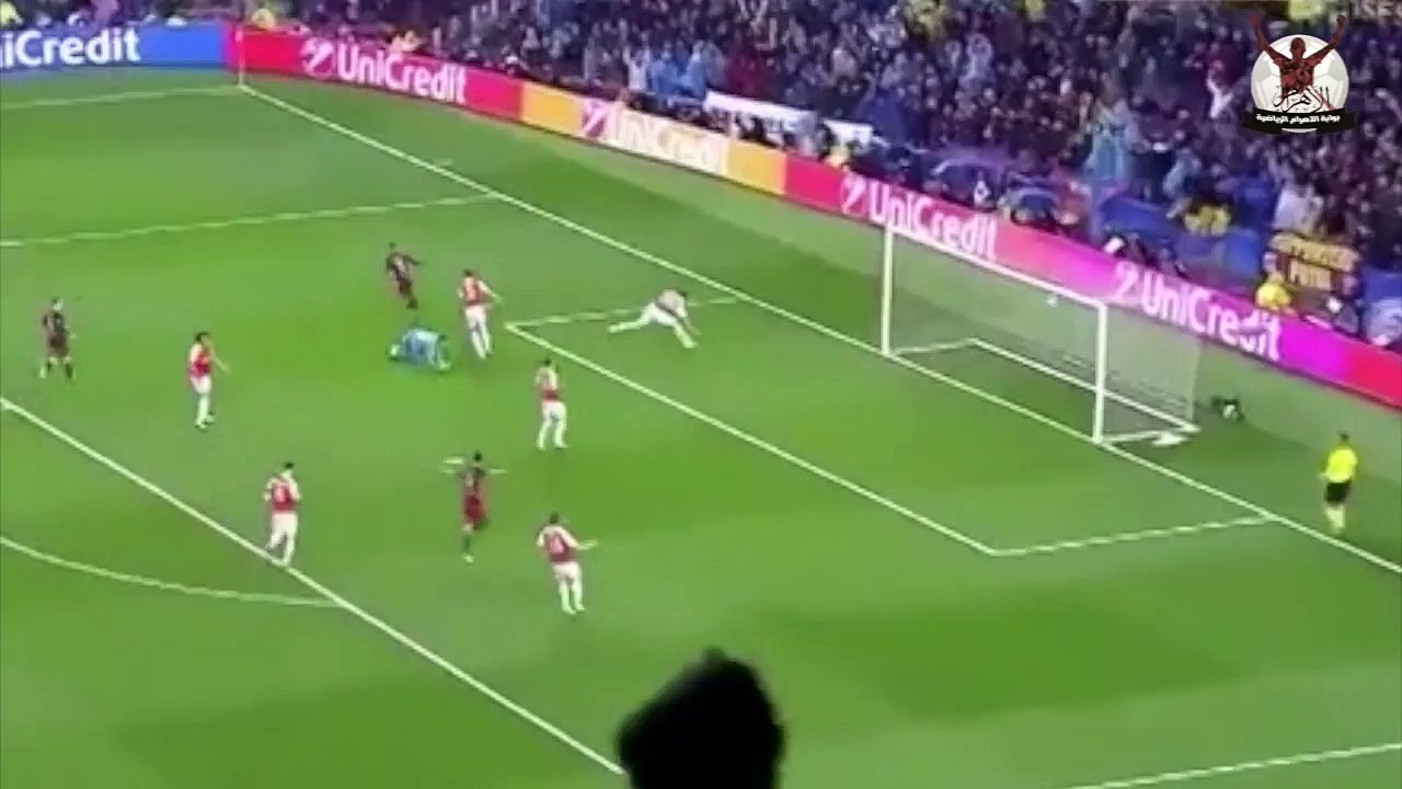 اهداف فوز برشلونة علي الارسنال في اياب دور 16 دوري ابطال اوروبا 16-3-2016