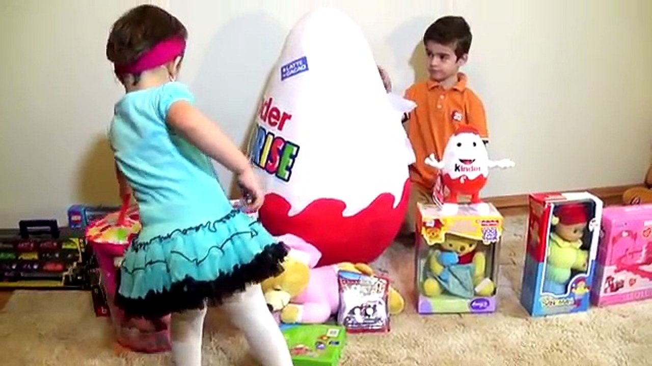 Super Giant KINDER SURPRISE Egg ☀ Big Egg Toys For Children  ☀ Video for Kids to Watch Part I