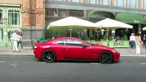 AMAZING SUPERCARS in London July 2012 part 1 (Lp670 SV, Aventador, 458 and more)