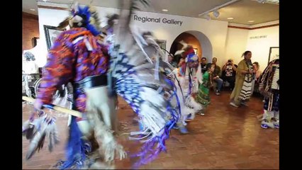 Native American dance group