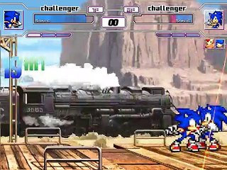 Dark Chaos Mugen : CvS Sonic VS His Fake Selfs