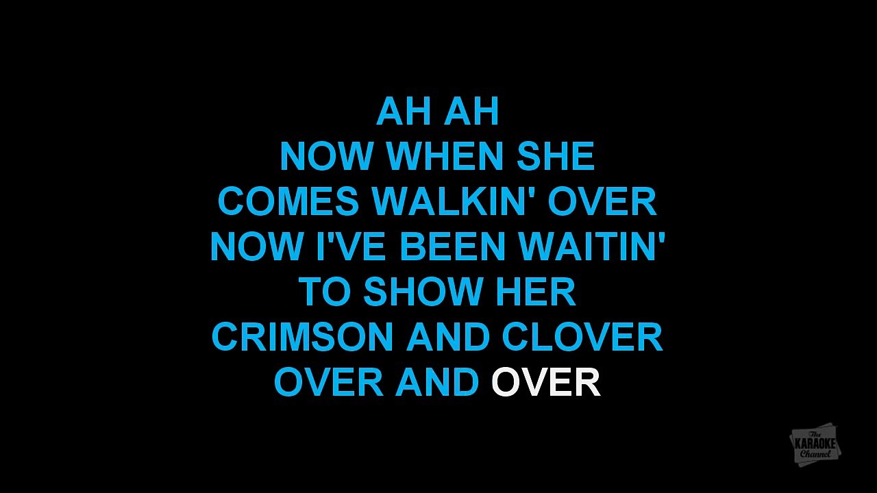 Crimson And Clover in the style of Joan Jett & The Blackhearts - karaoke video