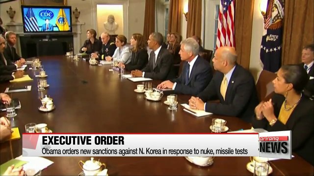 Obama orders new sanctions against N. Korea in response to nuke, missile tests
