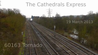 60163 Tornado steams towards Oxford, 2013-03-19