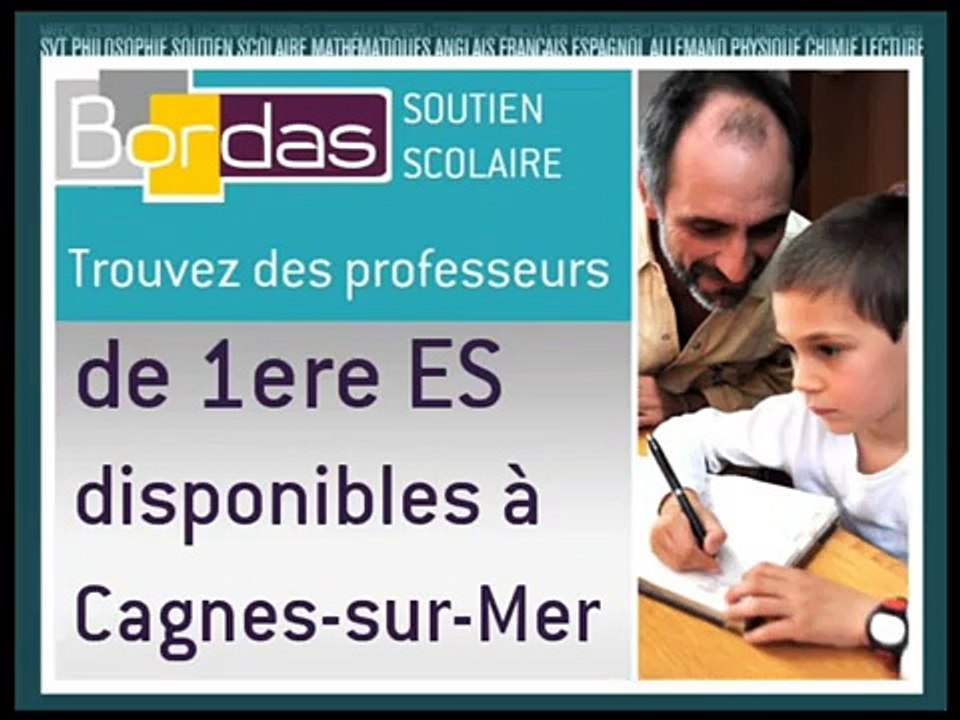 Cours particulier 1ere ES - Cagnes-sur-Mer
