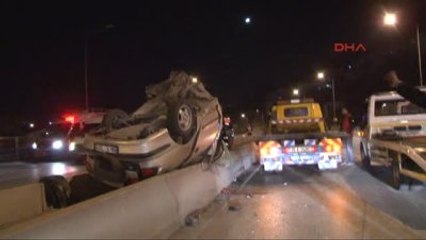 İzmir-Hurdaya Dönen Otomobilden Sağ Çıktı
