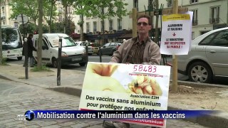 Vidéo AFP : grève de la faim pour des vaccins sans aluminium (12.06.2013)