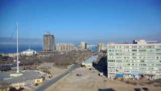 Мой родной город АҚТАУ Aktau Kazakhstan панорамное видео 2015 03 05
