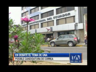 Posible candidatura de Correa genera debate