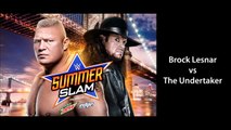 WWE Summerslam 2015 Official Match Cards HD (All 10 Matches)