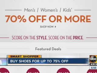 Smart Shopper: Get shoes for up to 75 percent off