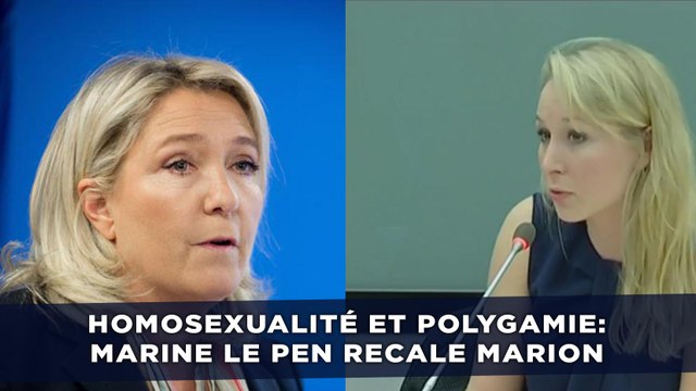 Homosexualité et polygamie: Marine Le Pen renvoie Marion Maréchal-Le Pen dans ses cordes