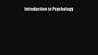 PDF Introduction to Psychology [PDF] Online