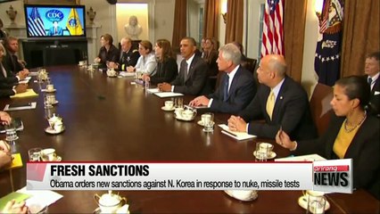 Obama signs executive order to impose new sanctions on N. Korea