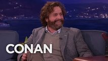 Zach Galifianakis Question He Refused To Ask President Obama - CONAN on TBS