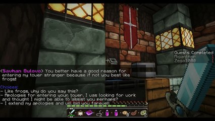 Minecraft adventure map Drobnovian knights #4: trying to find sidequests