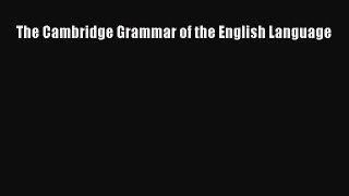 Read The Cambridge Grammar of the English Language PDF Free