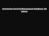 PDF Information Security Management Handbook 6th Edition  EBook