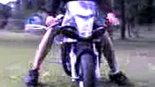110cc suzuki riding