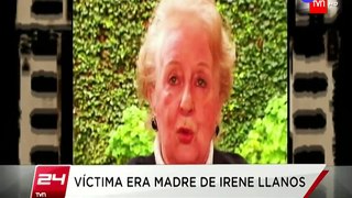 Irene LLano Muere su mama (Iris Vercelli) TVN 9 Mayo 2011
