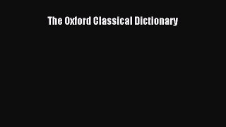 Download The Oxford Classical Dictionary Ebook Free