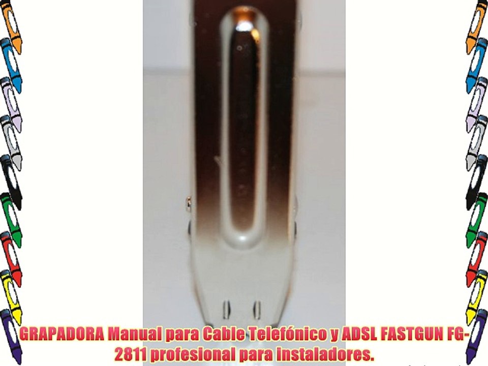 GRAPADORA Manual para Cable Telefónico y ADSL FASTGUN FG-2811 profesional para instaladores.