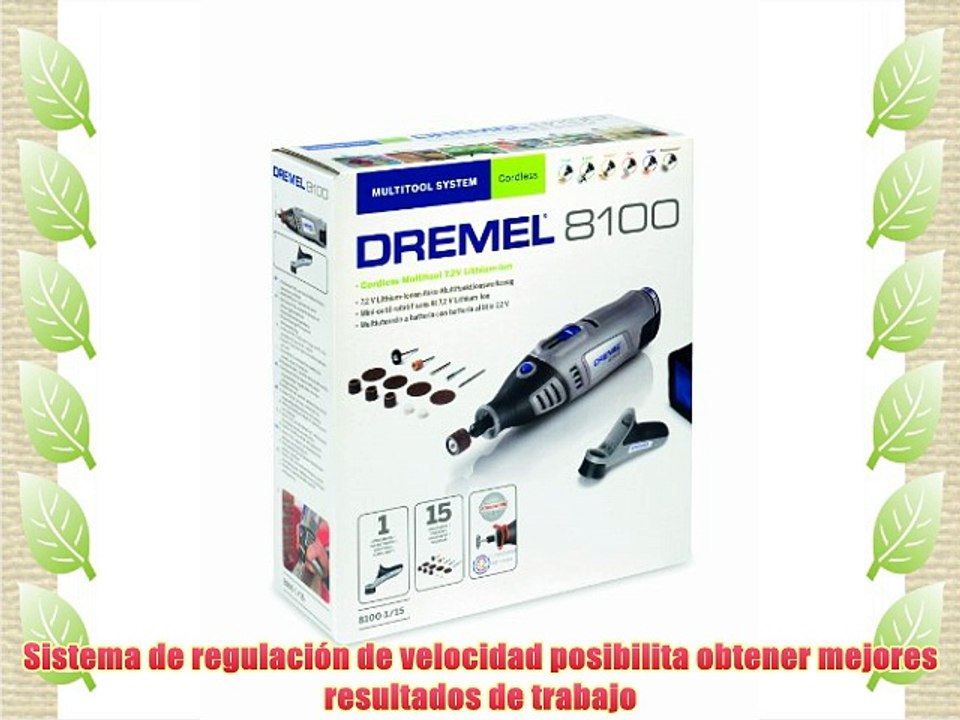 Dremel 8100-1/15 - Multiherramienta (72 V 1 complemento 15 accesorios con batería Li-ion)