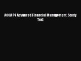 Read ACCA P4 Advanced Financial Management: Study Text PDF Free