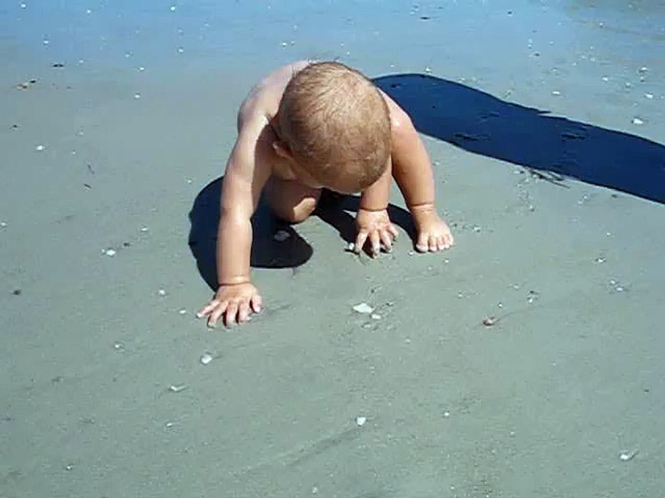 baby at the beach