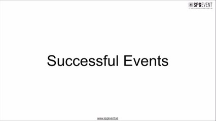 Arrange Successful Events