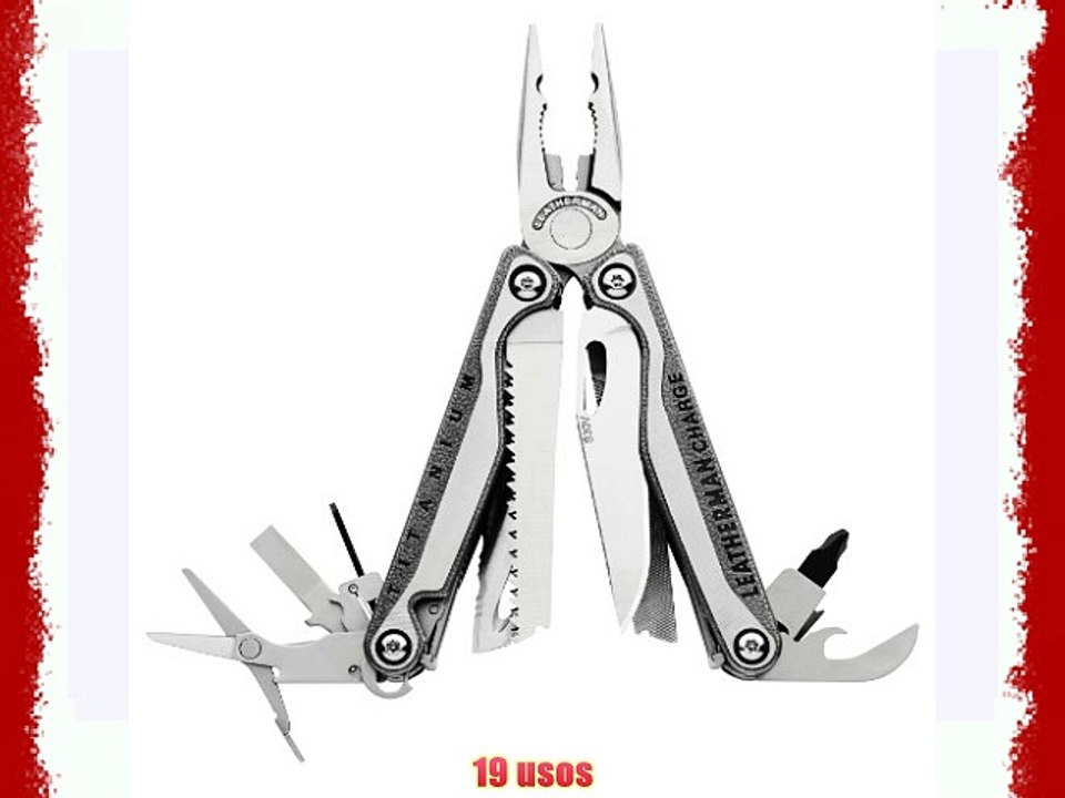 Leatherman Charge TTi - Herramienta multiuso con cachas de titanio. 19 usos