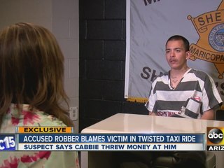 Man accused of robbing taxi driver at gun point