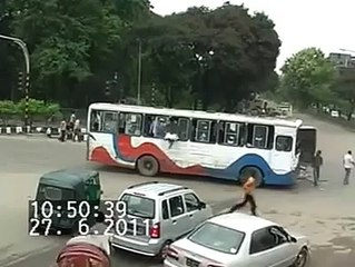 Bus Accident In Dhaka-Bangladesh