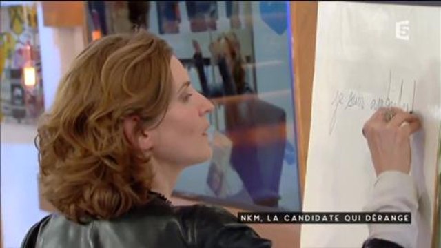 Nathalie Kosciusko-Morizet dévoile son talent taché dans C à Vous