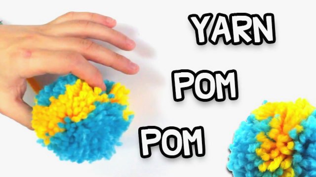 Yarn Pom Poms DIY