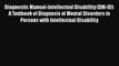 [PDF] Diagnostic Manual-Intellectual Disability (DM-ID): A Textbook of Diagnosis of Mental