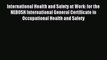 Read International Health and Safety at Work: for the NEBOSH International General Certificate